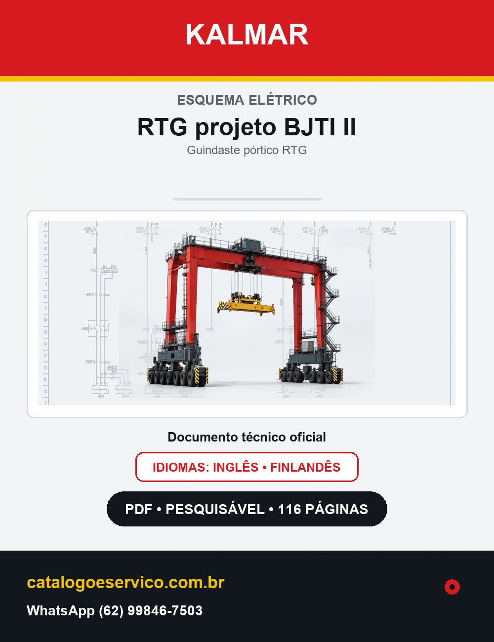 Esquema Elétrico Kalmar RTG projeto BJTI II — capa