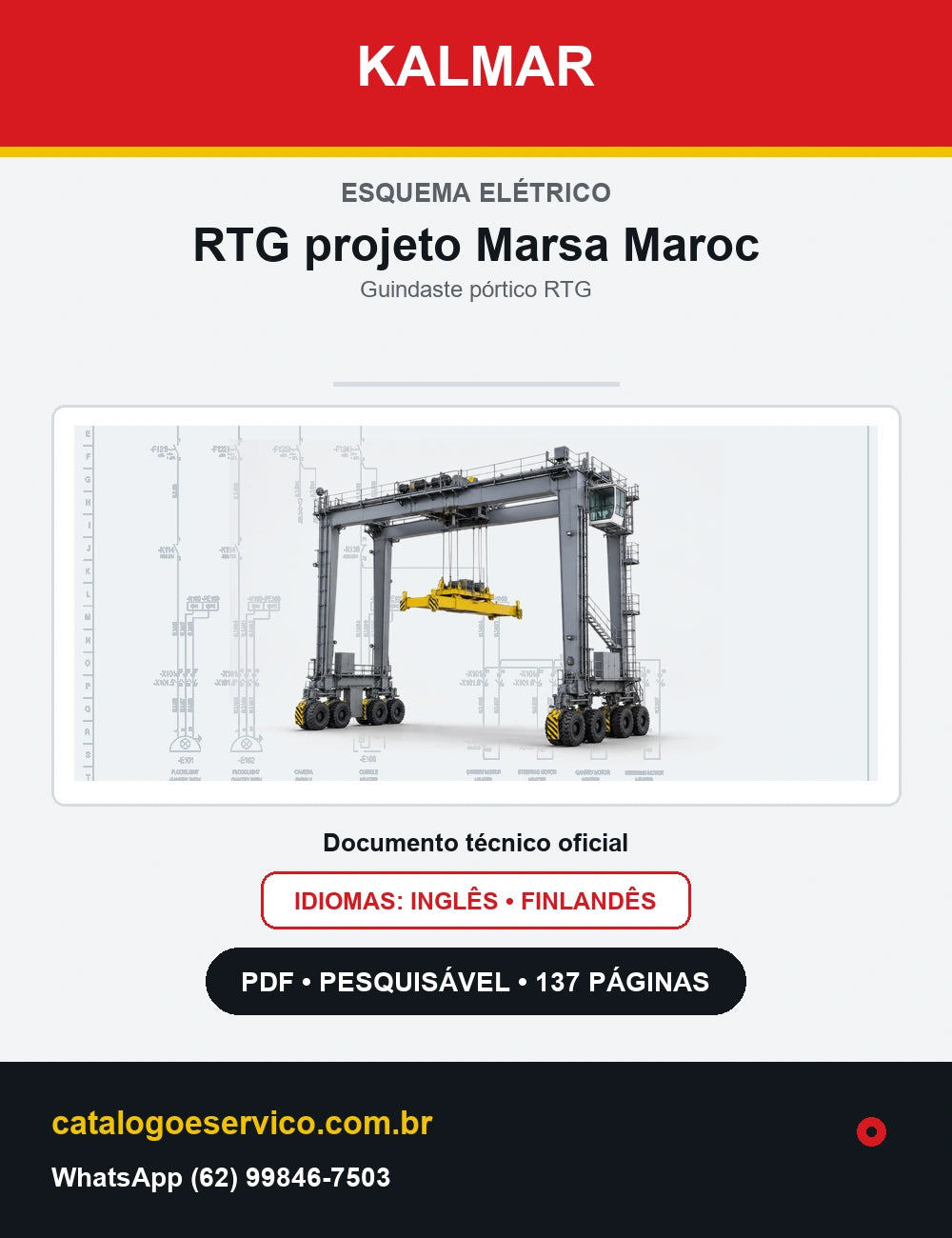 Esquema Elétrico Kalmar RTG projeto Marsa Maroc — capa