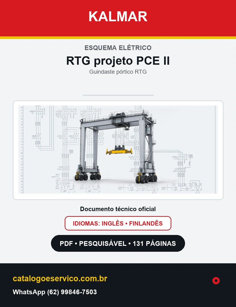 Esquema Elétrico Kalmar RTG projeto PCE II — capa