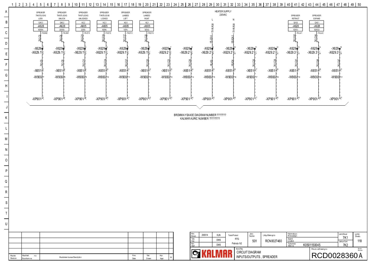 Esquema Elétrico Kalmar RTG projeto Pelindo IV2 — amostra 4 de página interna do documento