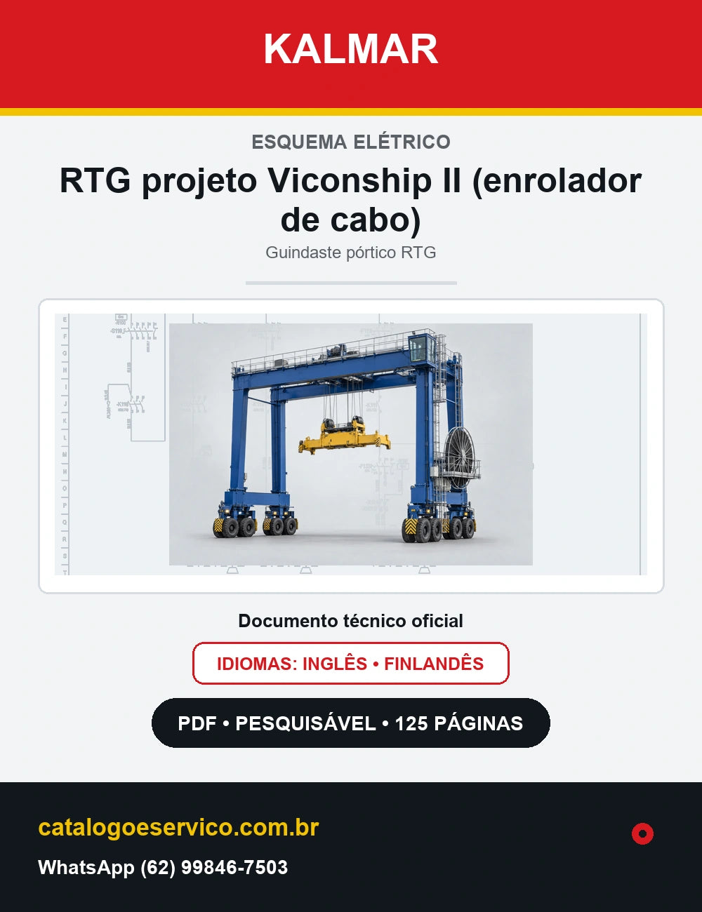 Esquema Elétrico Kalmar RTG projeto Viconship II (enrolador de cabo) — capa