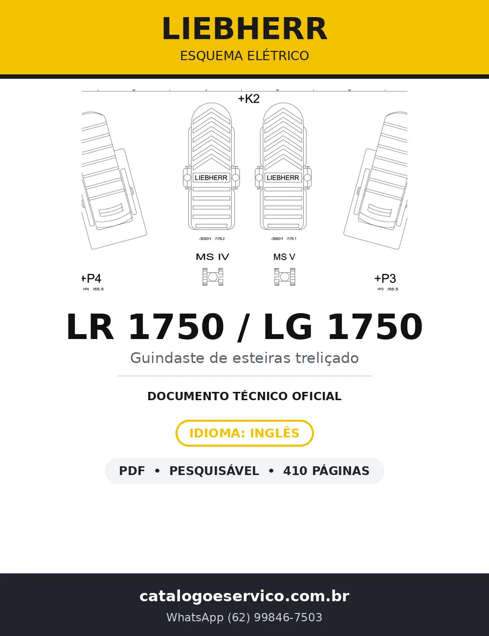 Esquema Elétrico Liebherr LR 1750 e LG 1750 — capa