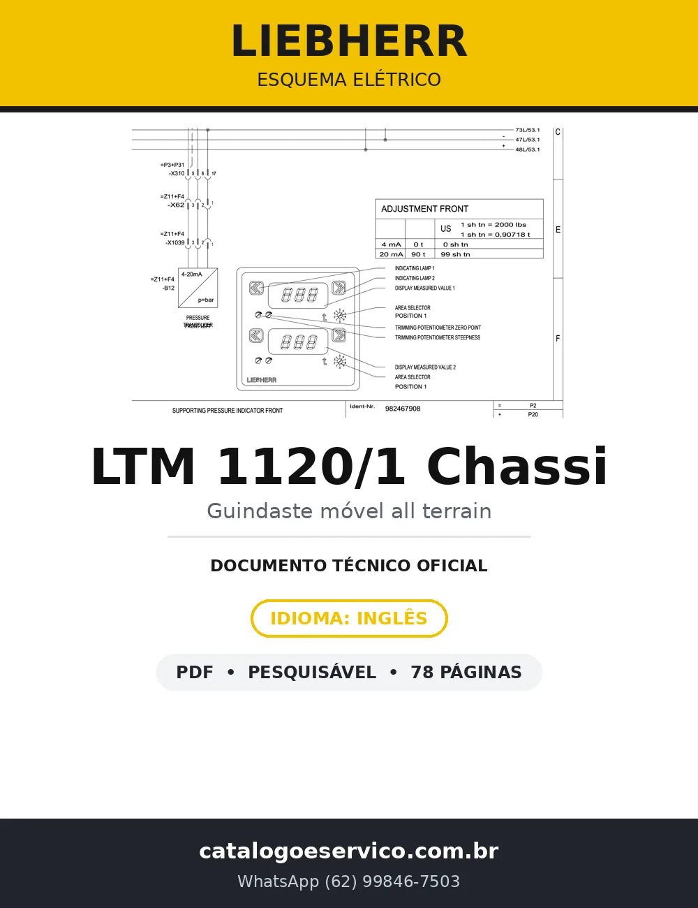 Esquema Elétrico Liebherr LTM 1120/1 Chassi — capa