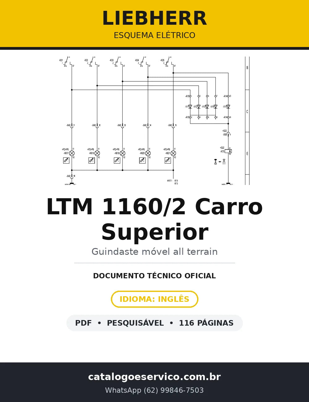 Esquema Elétrico Liebherr LTM 1160/2 Carro Superior — capa