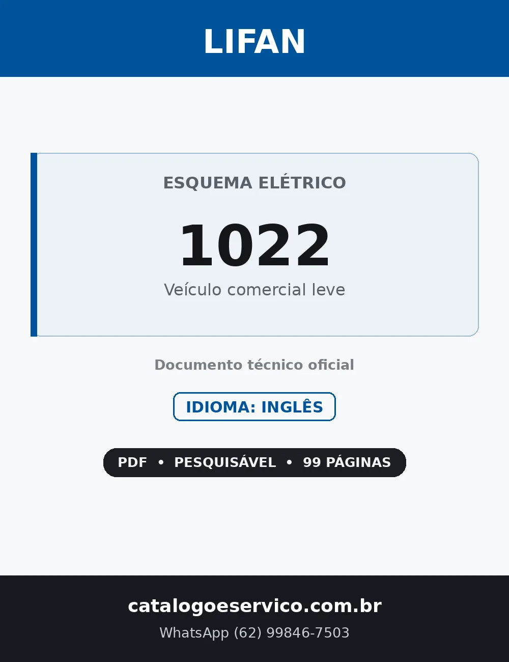 Capa — Esquema Elétrico Lifan 1022