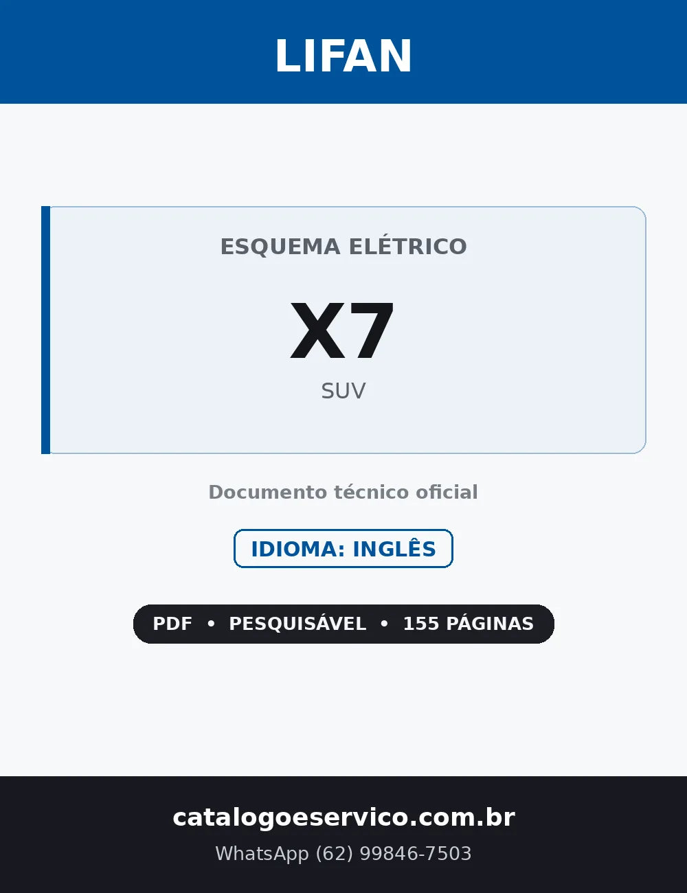 Capa — Esquema Elétrico Lifan X7