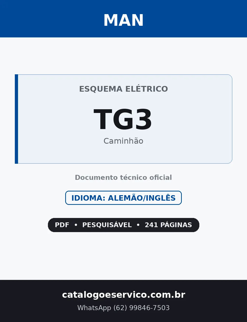 Capa — Esquema Elétrico MAN TG3