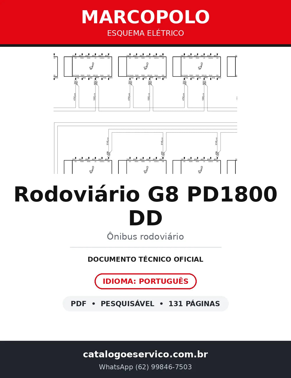 Esquema Elétrico Marcopolo Rodoviário G8 PD1800 DD — capa