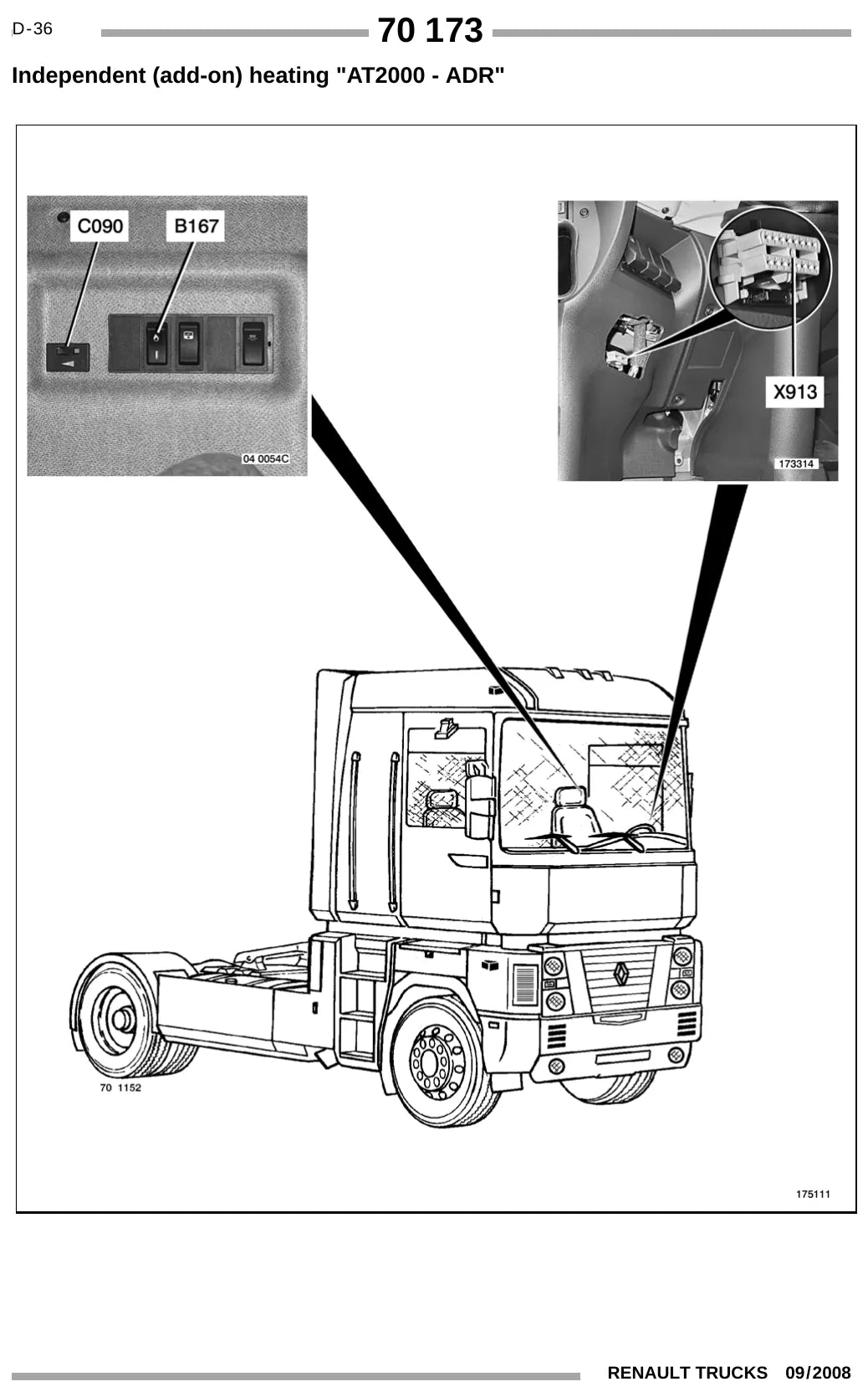 Esquema Elétrico Renault Trucks Magnum DXi — amostra 3 de página interna do documento