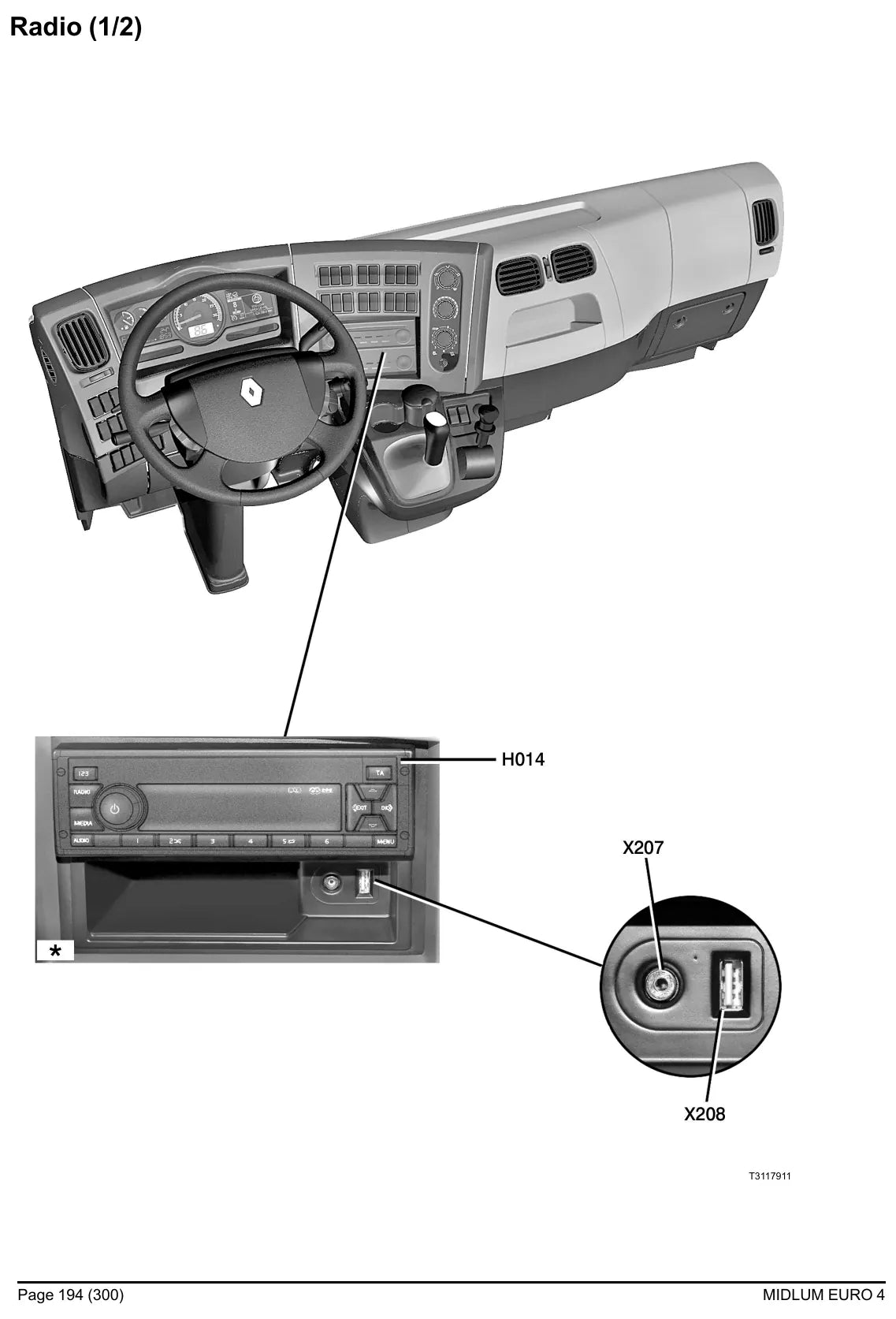 Esquema Elétrico Renault Trucks Midlum Euro 4 — amostra 2 de página interna do documento