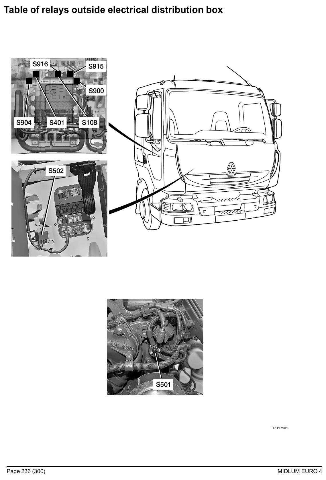 Esquema Elétrico Renault Trucks Midlum Euro 4 — amostra 4 de página interna do documento
