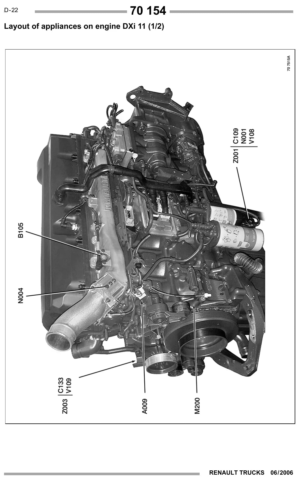 Esquema Elétrico Renault Trucks Premium DXi 11 e DXi 7 Euro 4 — amostra 3 de página interna do documento