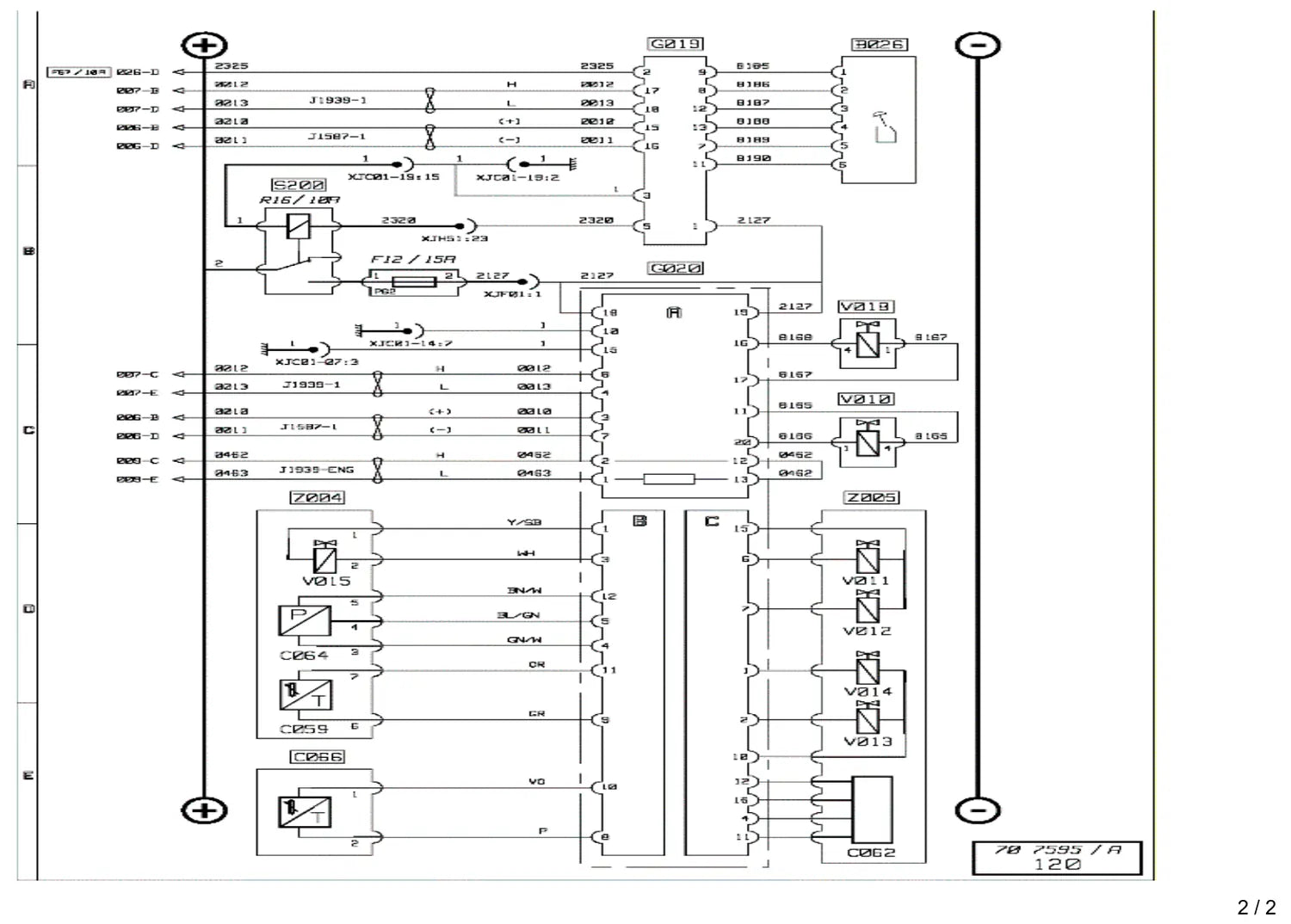 Esquema Elétrico Renault Trucks Premium DXi 7 e DXi 11 — amostra 3 de página interna do documento