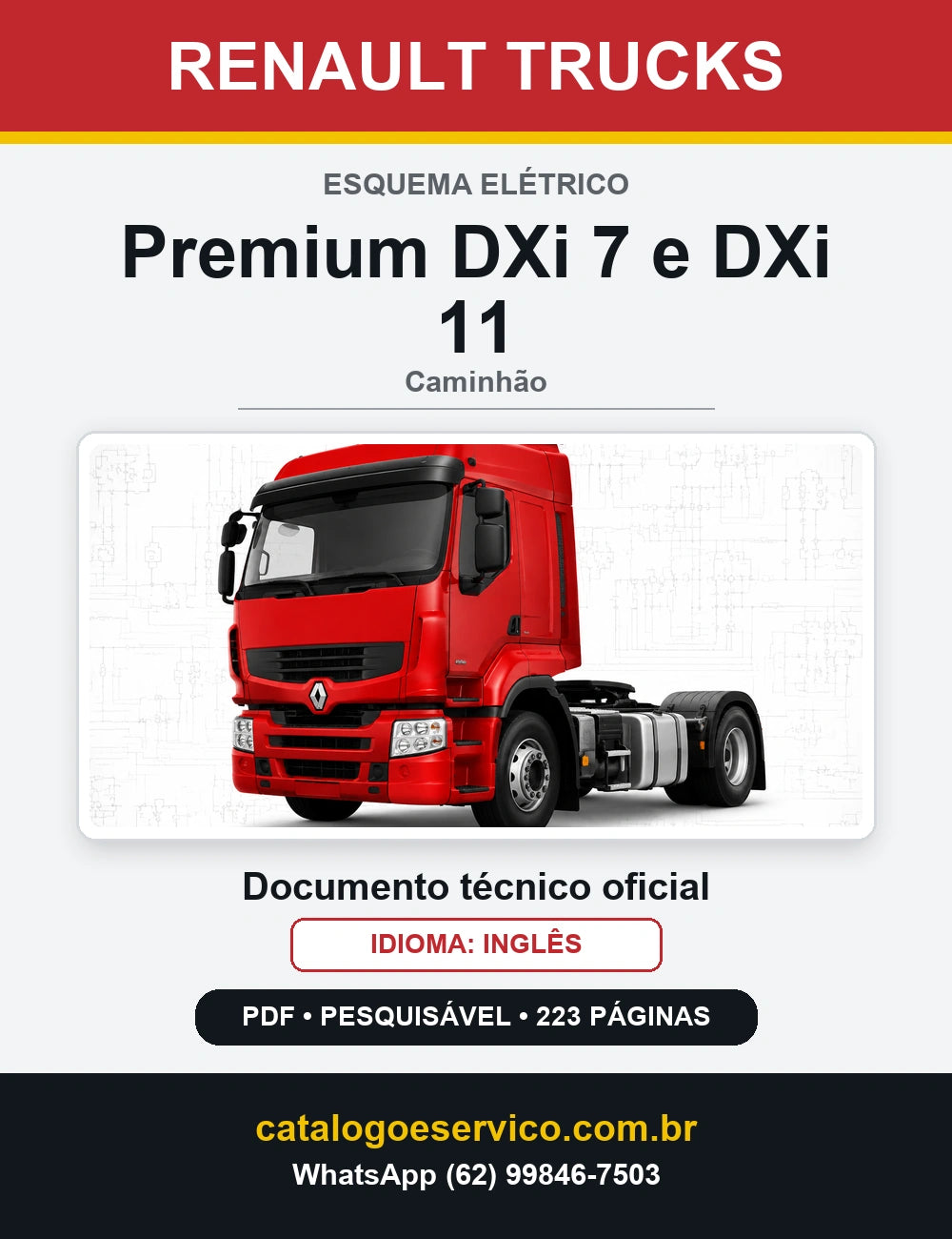 Esquema Elétrico Renault Trucks Premium DXi 7 e DXi 11 — capa