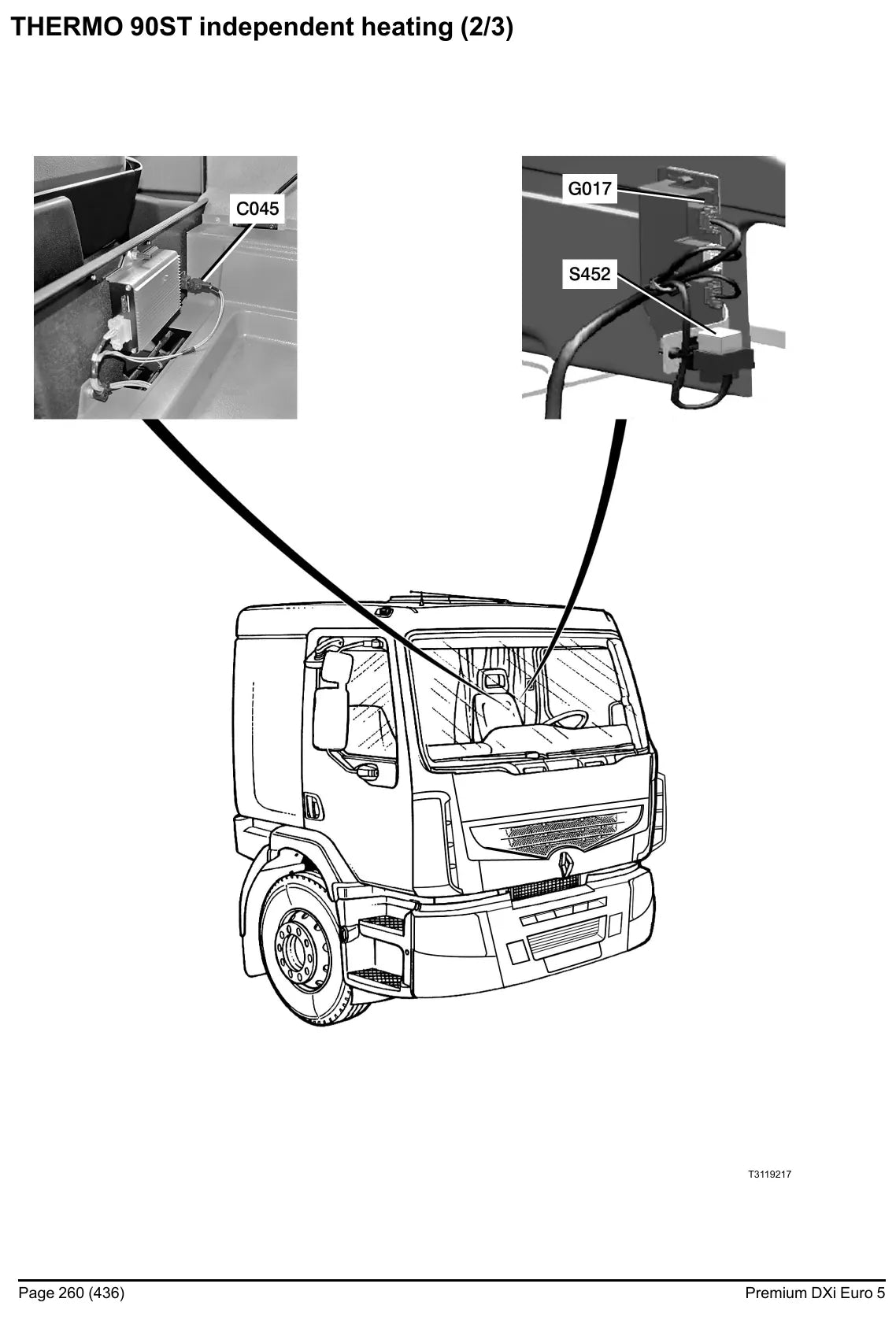 Esquema Elétrico Renault Trucks Premium DXi Euro 5 — amostra 3 de página interna do documento