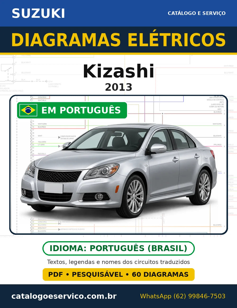 Capa do esquema elétrico Suzuki Kizashi 2013 em PDF