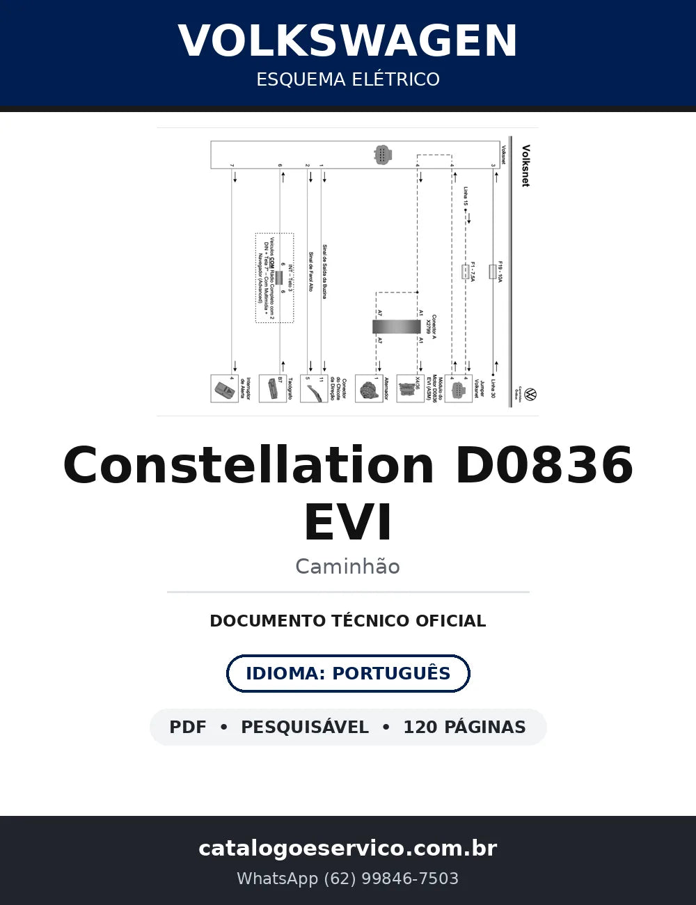 Esquema Elétrico VW Constellation D0836 EVI — capa
