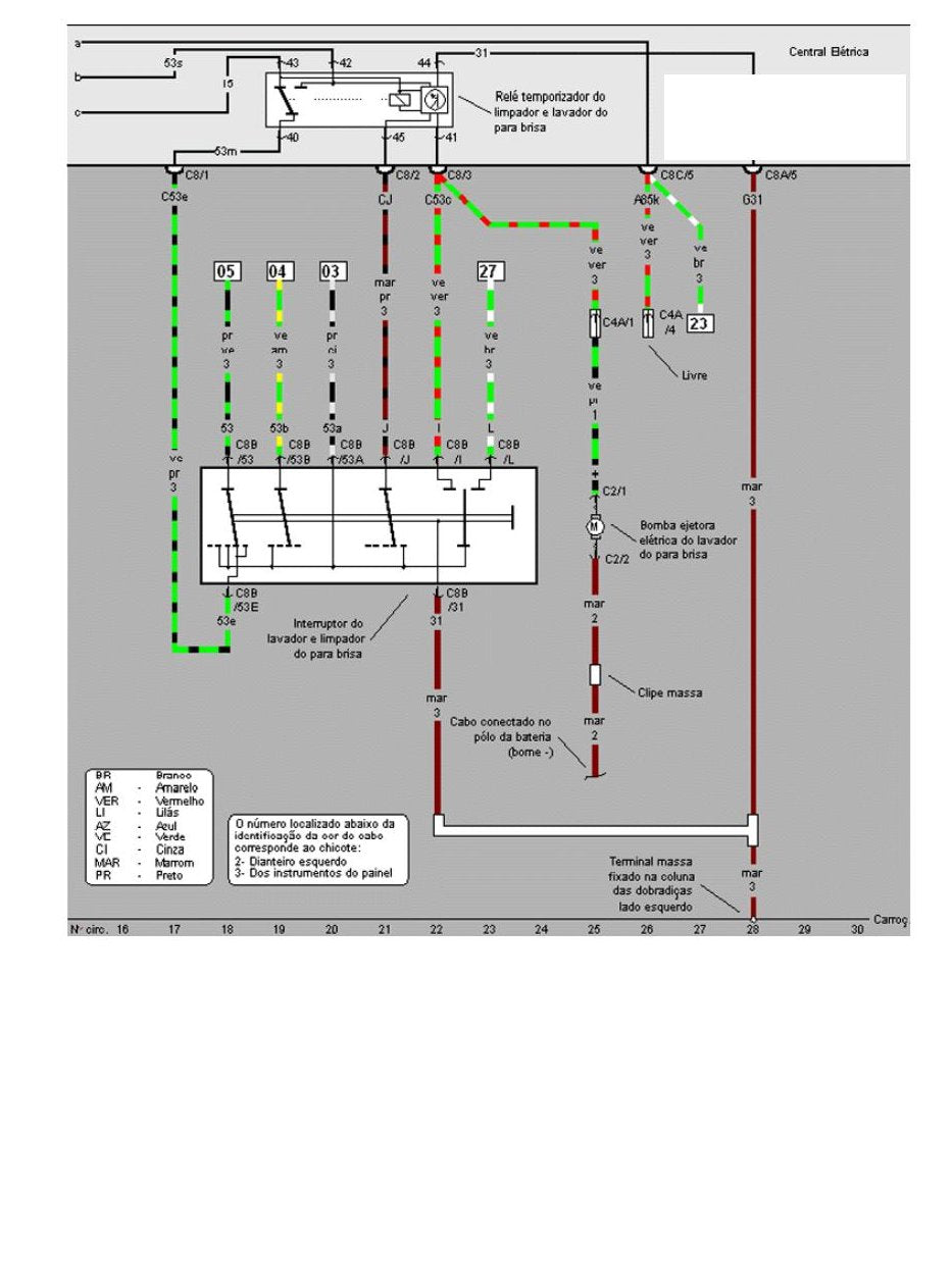 Esquema Eletrico Volkswagen Santana / Quantum (1992-1995) — Santana/Quantum: esquemas elétricos que decifram - diagrama 2