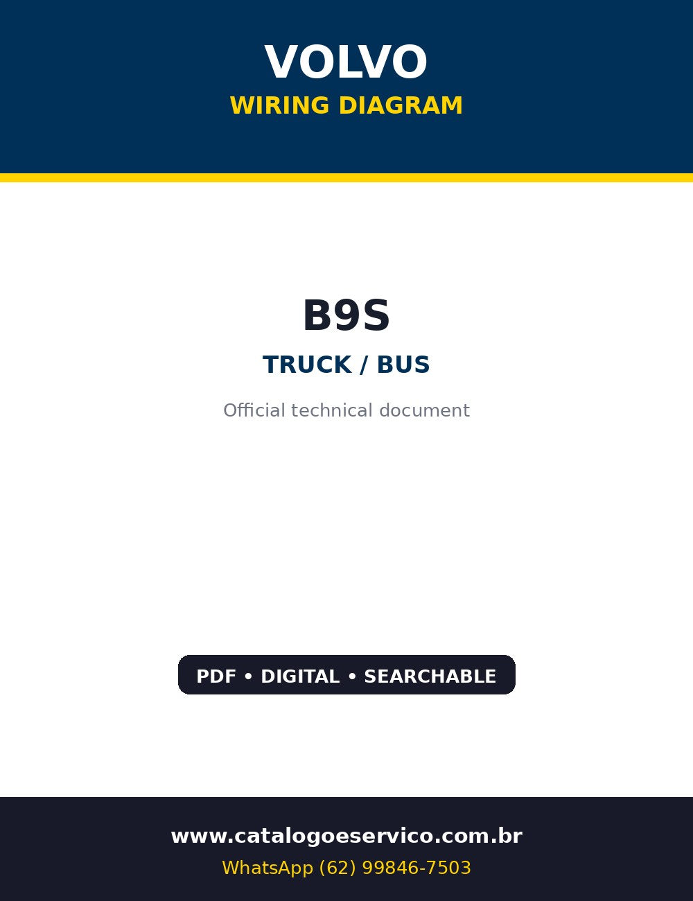 Esquema Elétrico Volvo B9S — Motor D9A, ZF Ecomat, retarder e redes CAN
