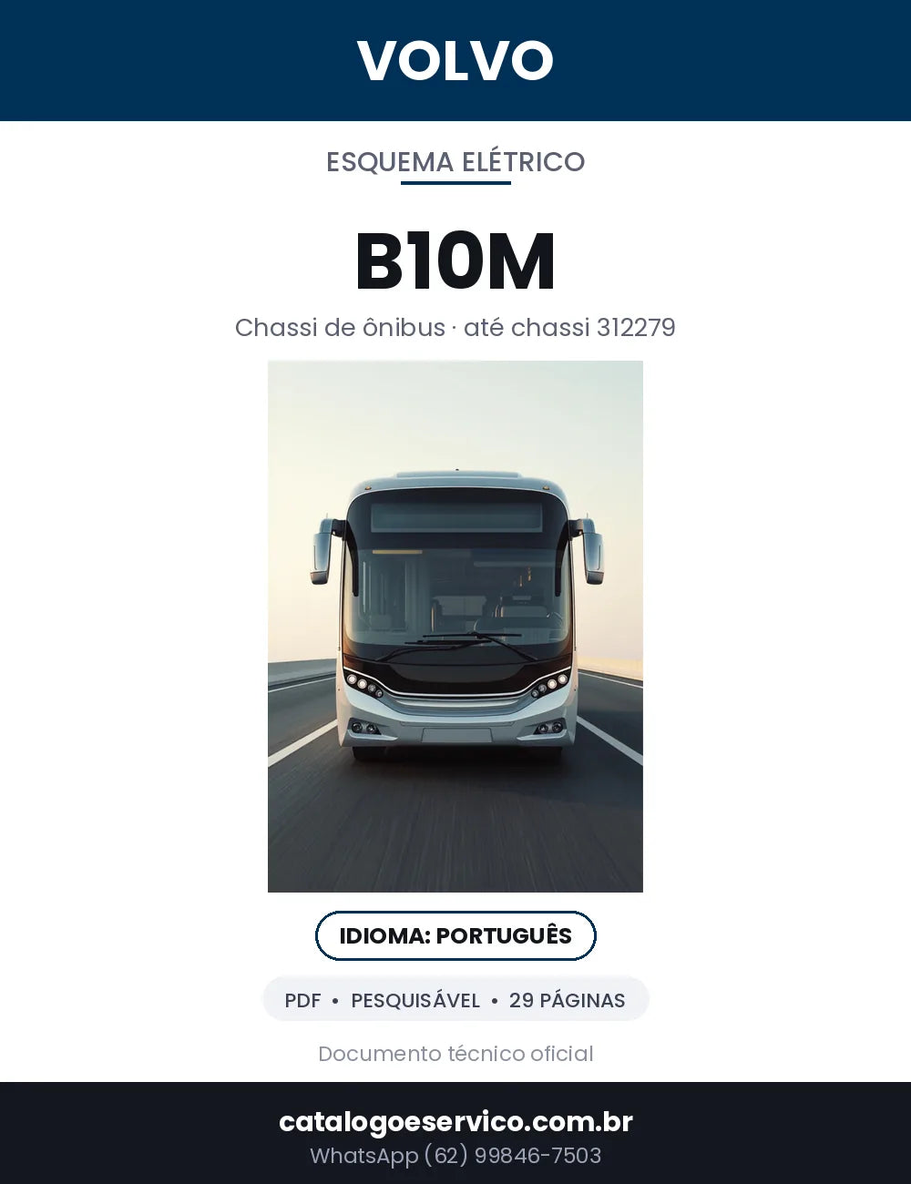 Capa — Diagramas Elétricos e Hidráulicos Volvo B10M / Grupo 370 · Nº 7 em PDF