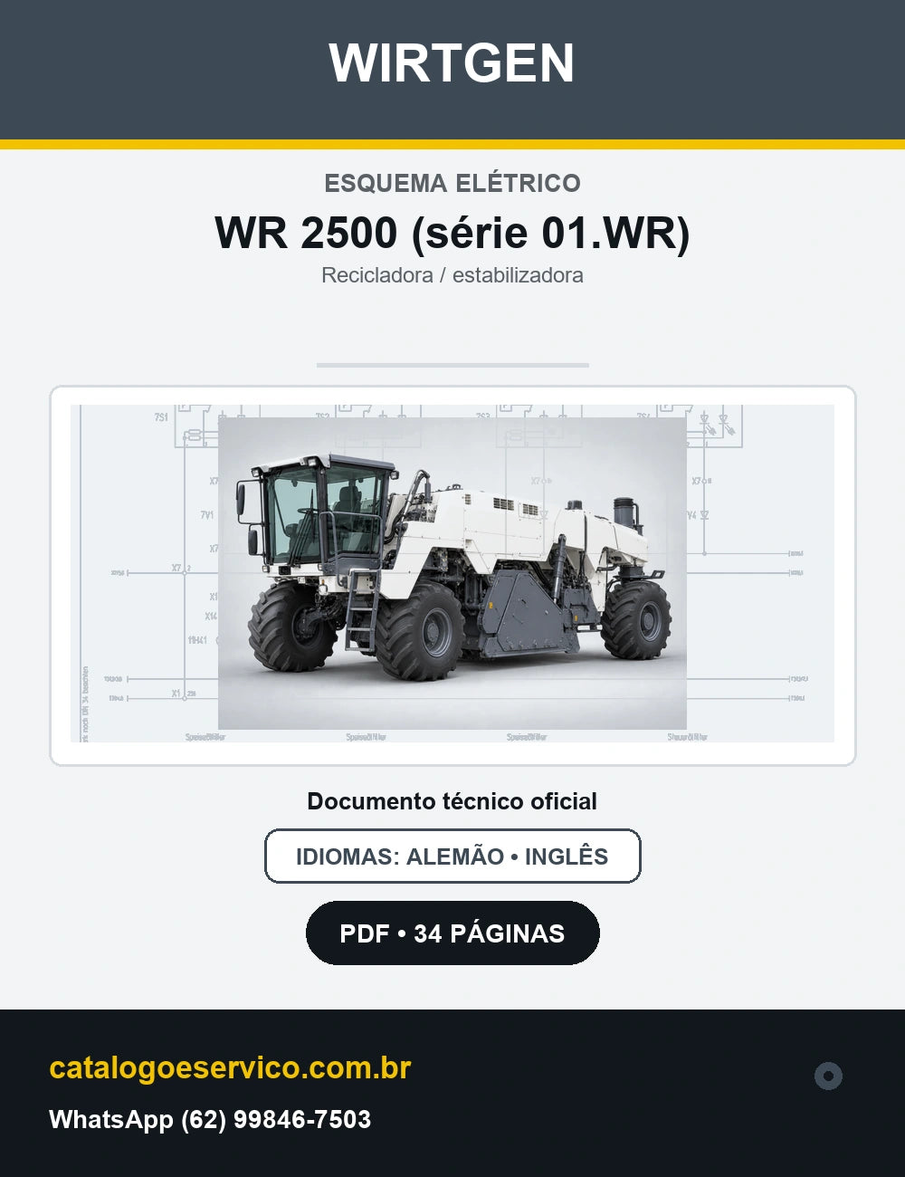 Esquema Elétrico Wirtgen WR 2500 (série 01.WR) — capa