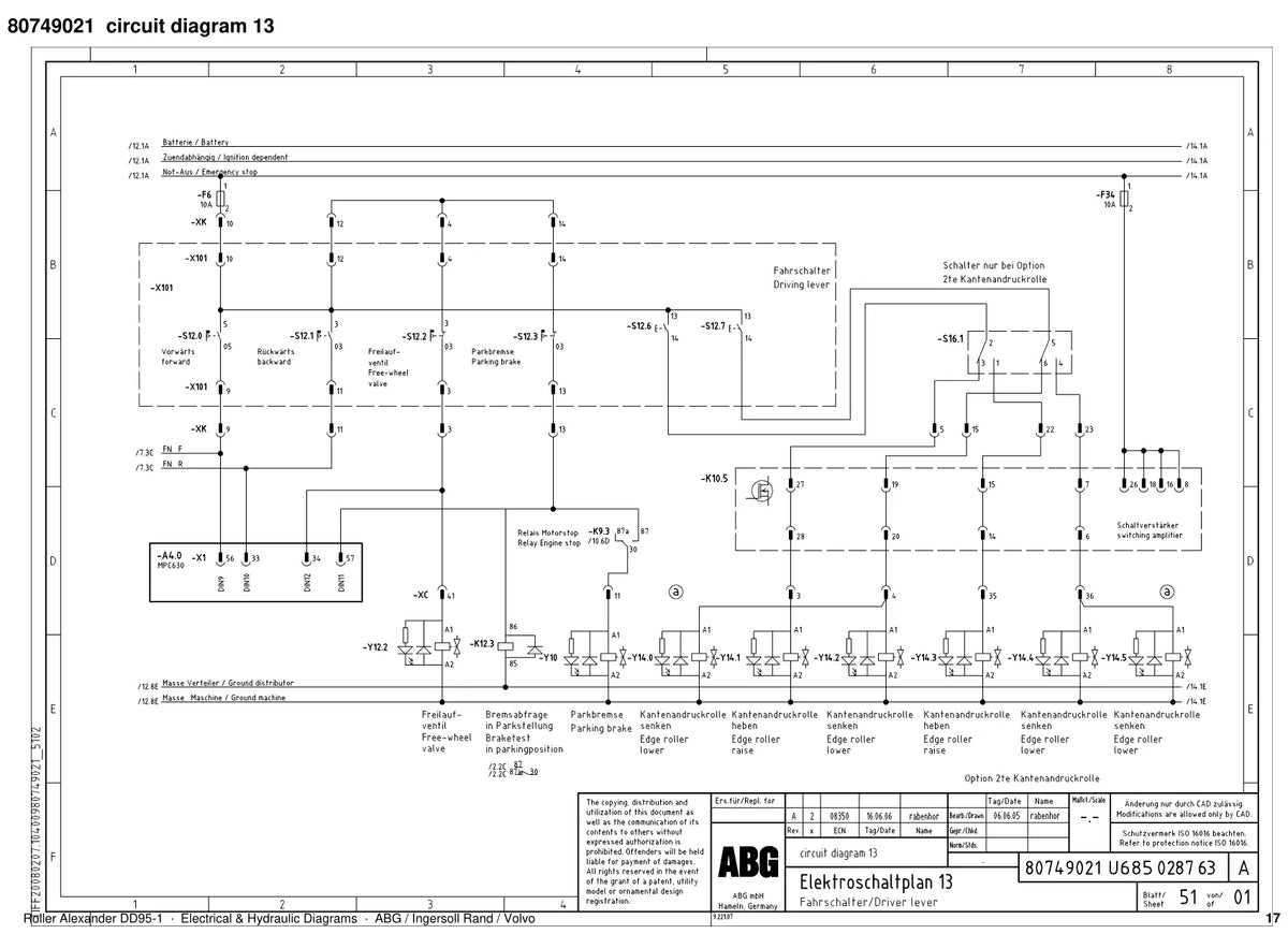 Volvo DD95-1 — diagrama 2