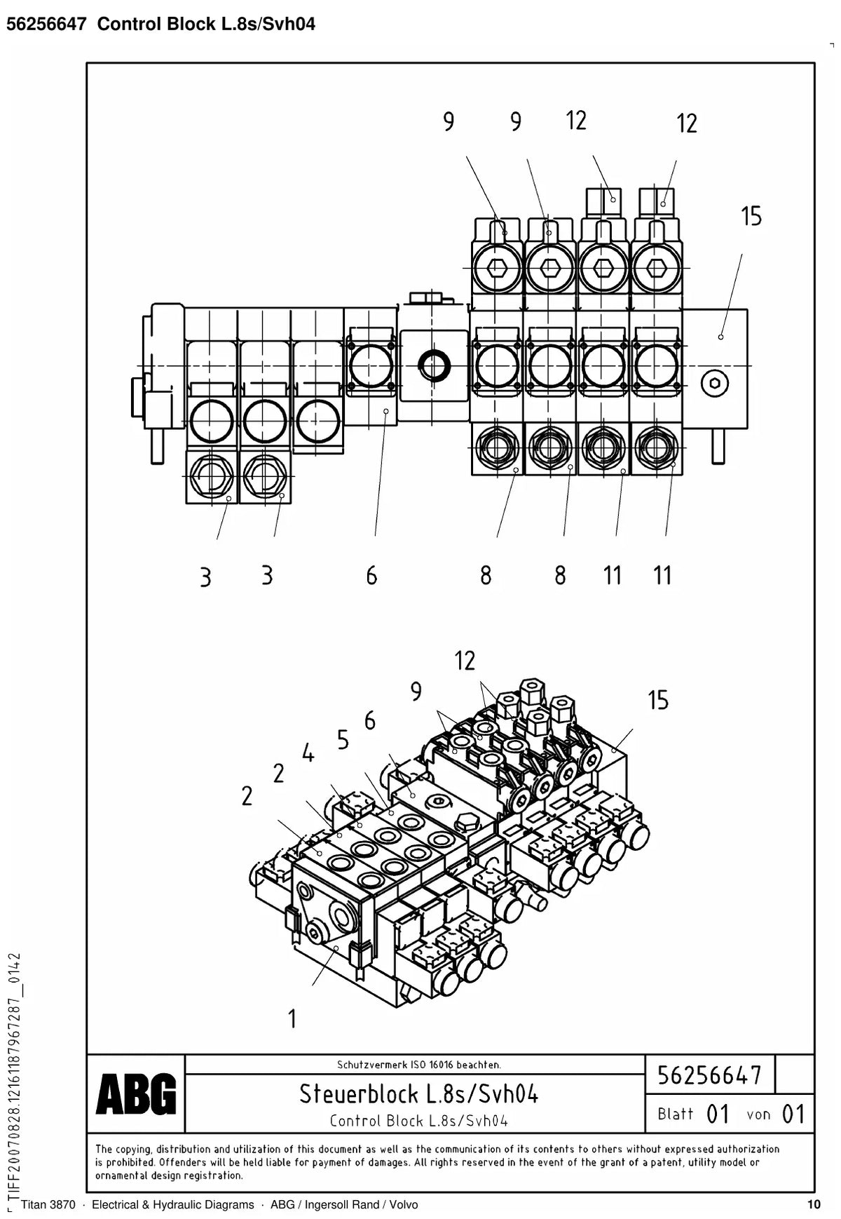 ABG Titan 3870 Ingersoll Rand — diagrama 2