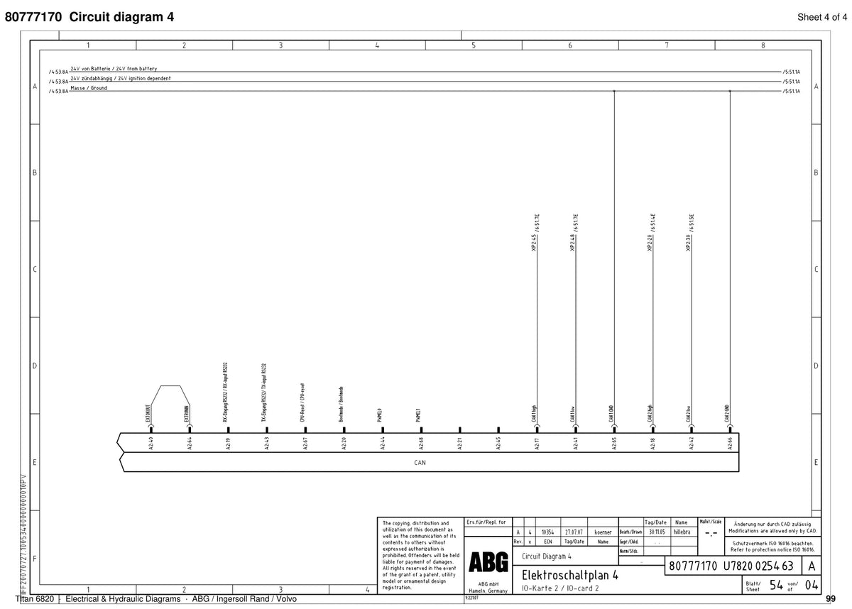 ABG Titan 6820 Ingersoll Rand — diagrama 4