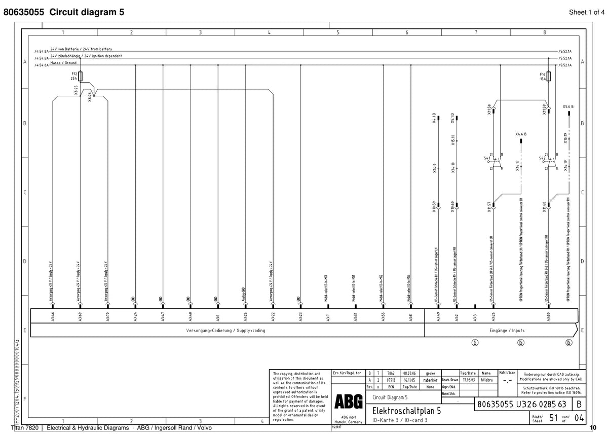 ABG Titan 7820 Ingersoll Rand — diagrama 1