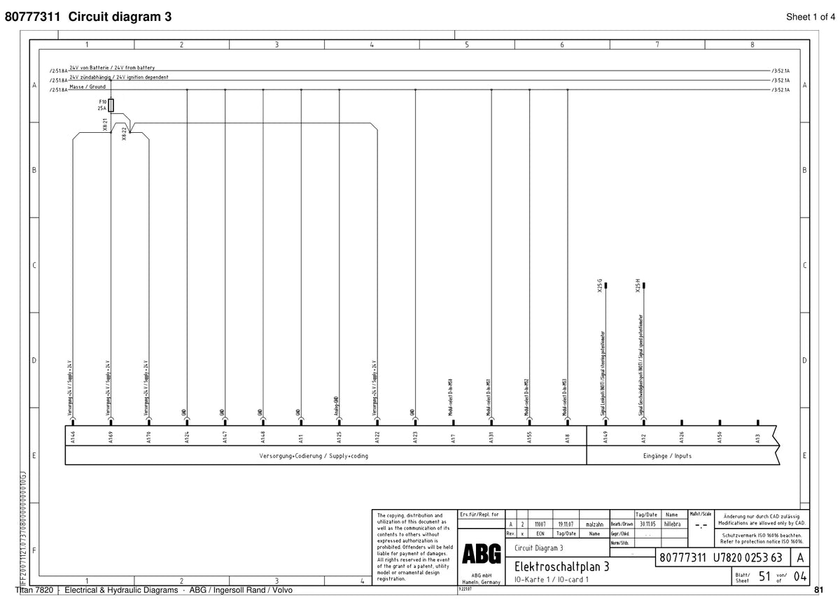 ABG Titan 7820 Ingersoll Rand — diagrama 4