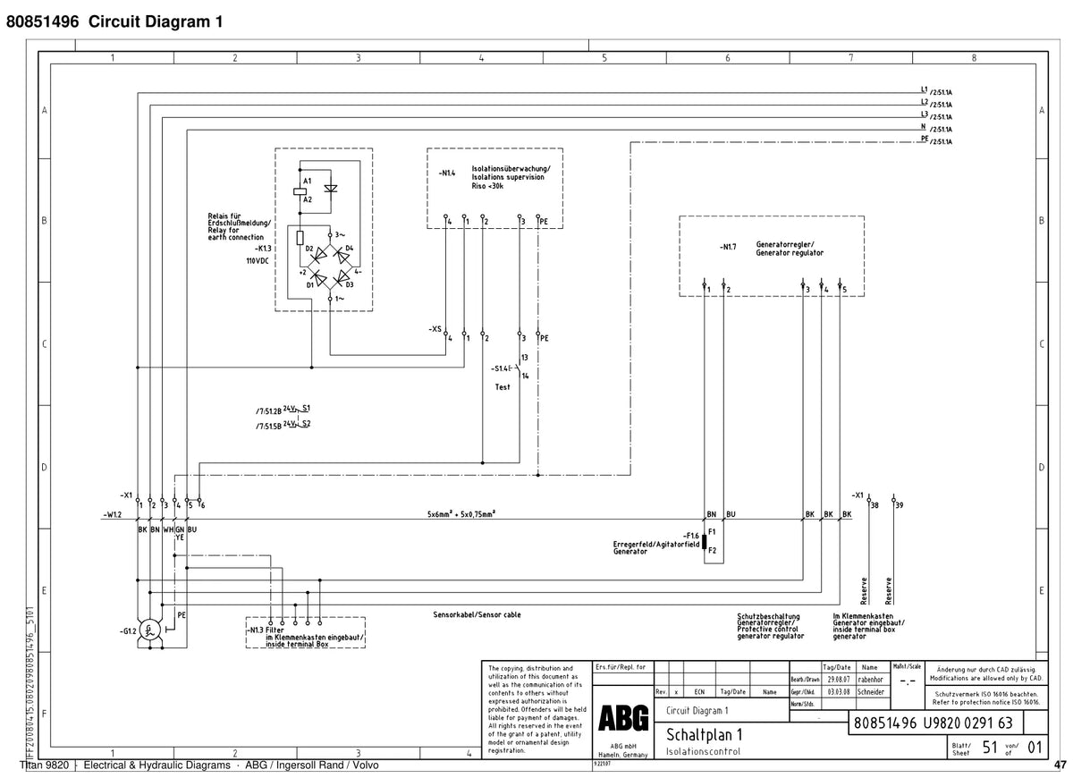 ABG Titan 9820 Ingersoll Rand — diagrama 4