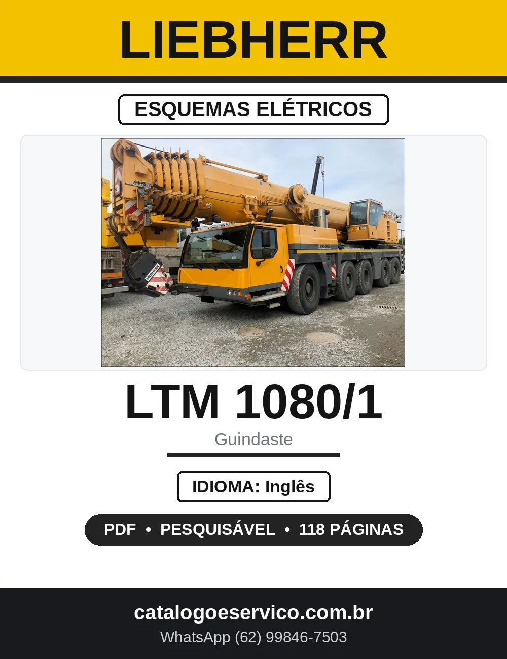 Esquemas Elétricos Liebherr LTM 1080/1 Chassi — capa