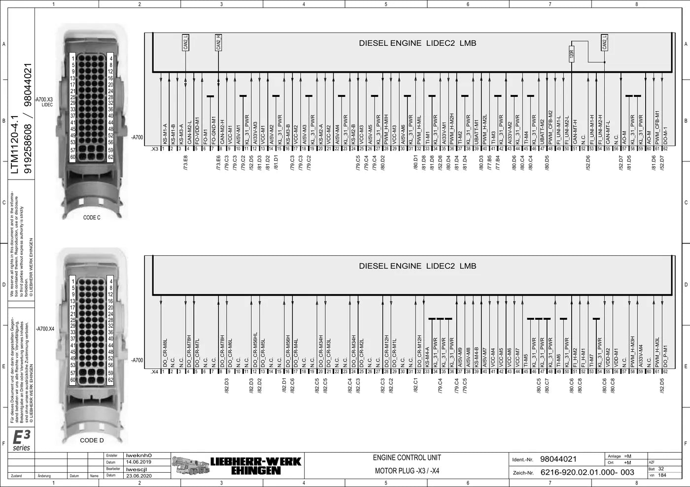 Esquemas Elétricos Liebherr LTM 1120-4.1 e 1100-4.3 — página interna 3