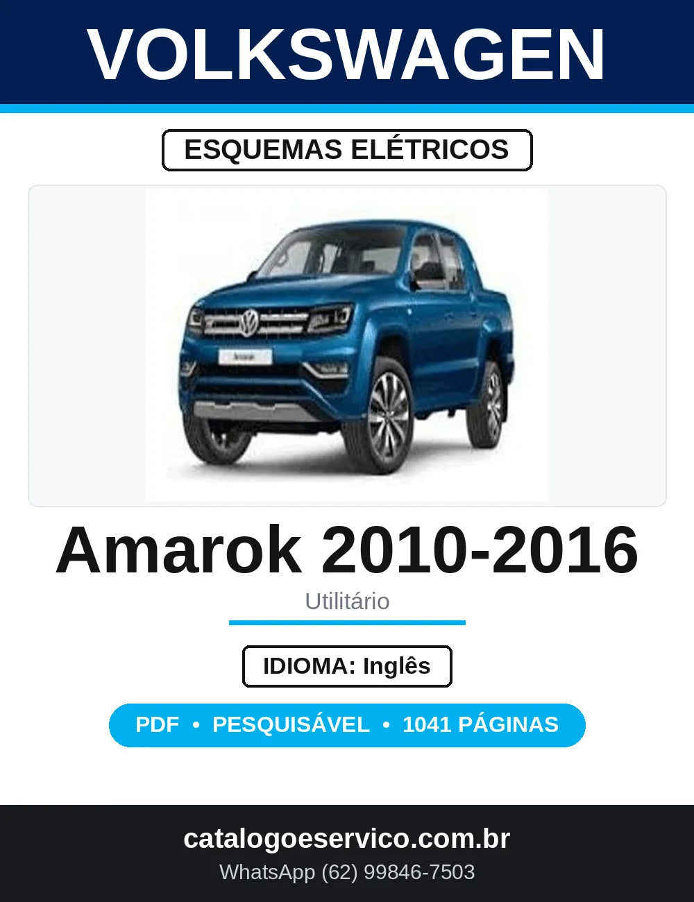 Esquemas Elétricos VW Amarok 2010 a 2013 — capa