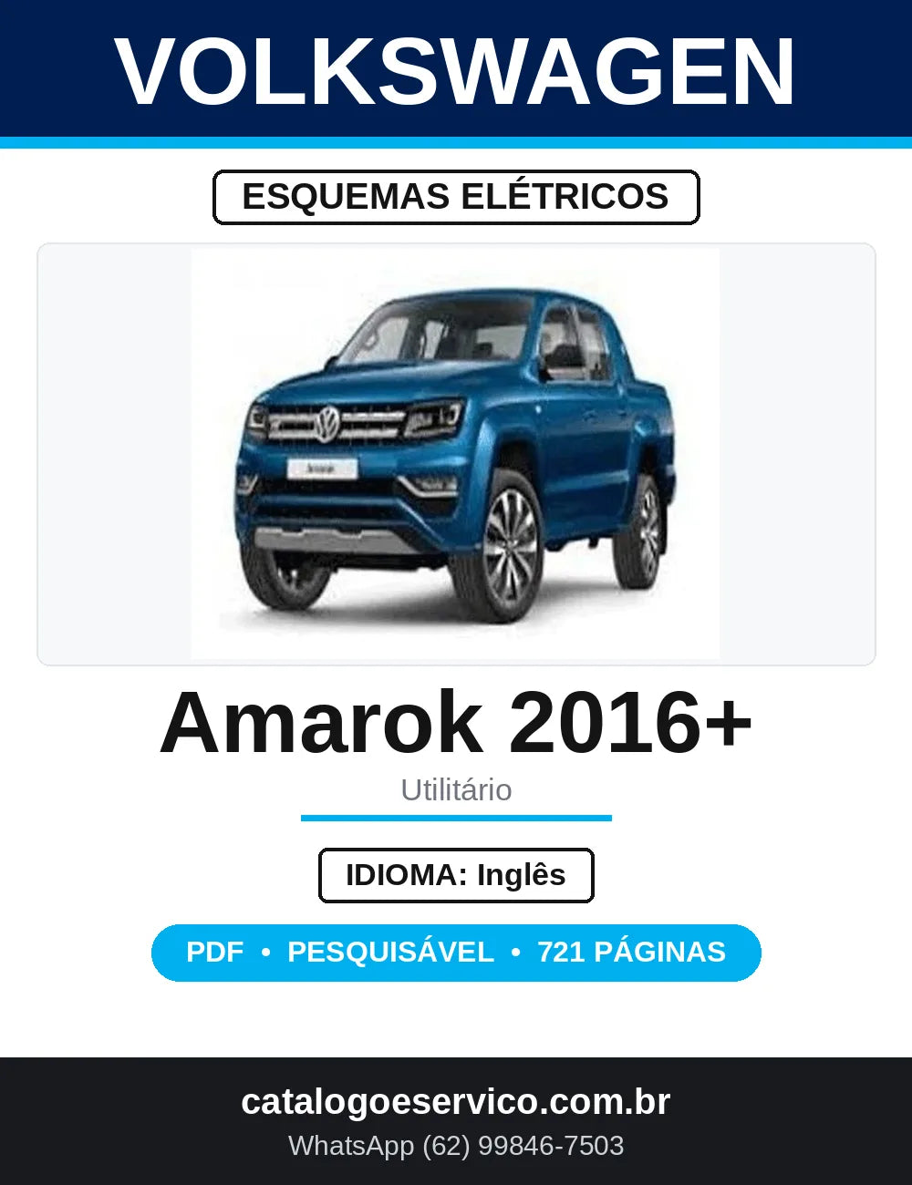 Esquemas Elétricos VW Amarok 2016 em diante — capa