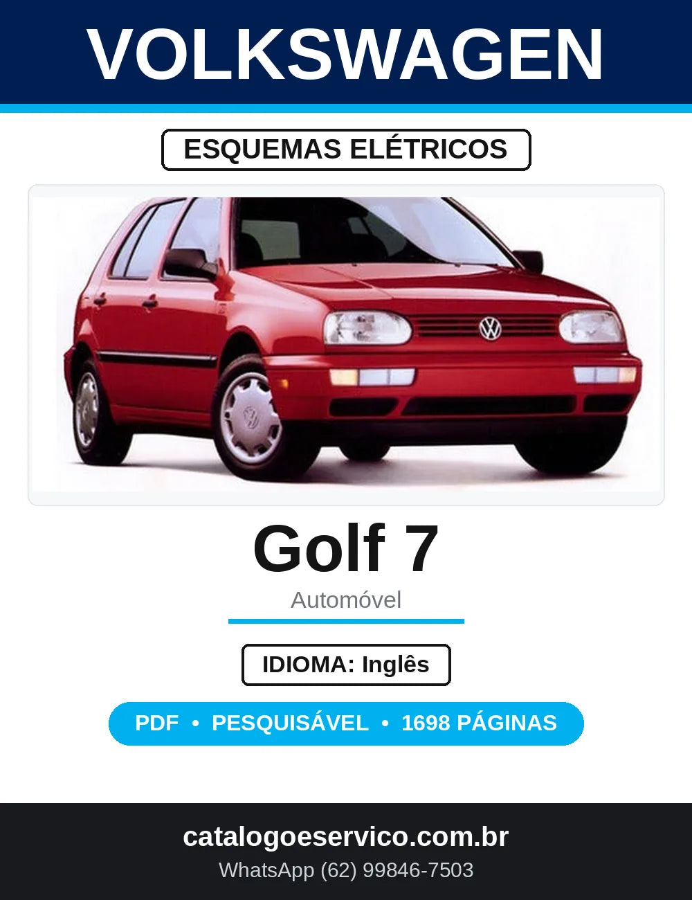 Esquemas Elétricos VW Golf 7 5G1 desde 2012 — capa