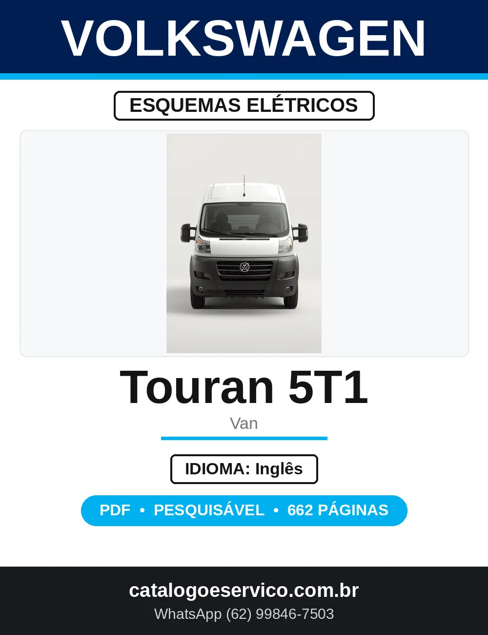 Esquemas Elétricos VW Touran II 5T1 2015 em diante — capa