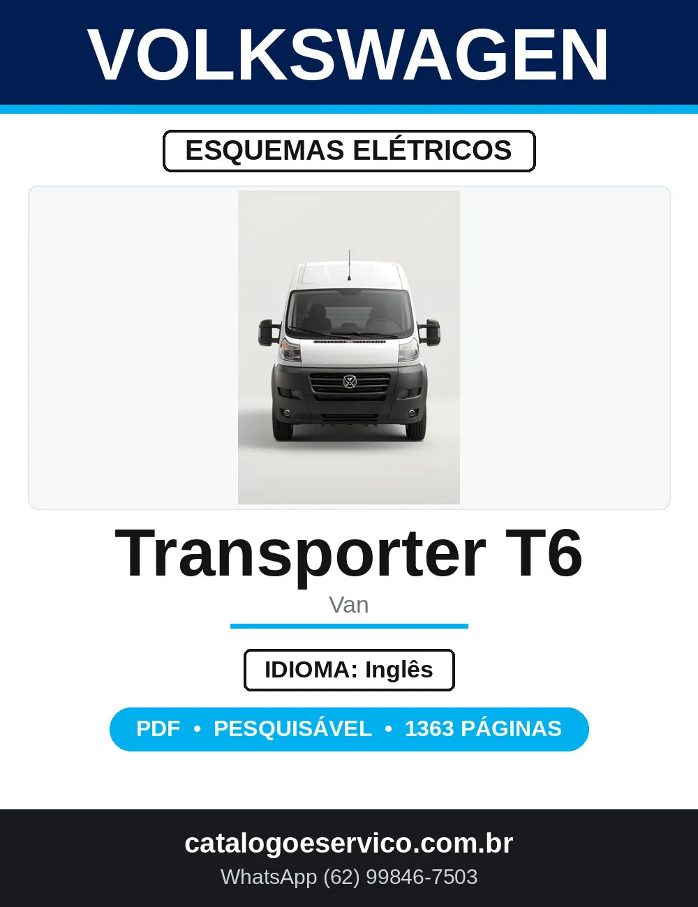 Esquemas Elétricos VW Transporter T6 2015 em diante — capa