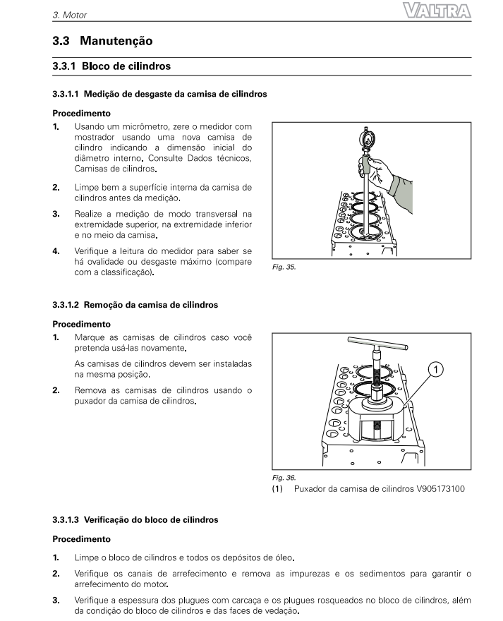 Manual de Serviço Valtra - Bh G4 Bh144, Bh154, Bh174, Bh194, Bh224