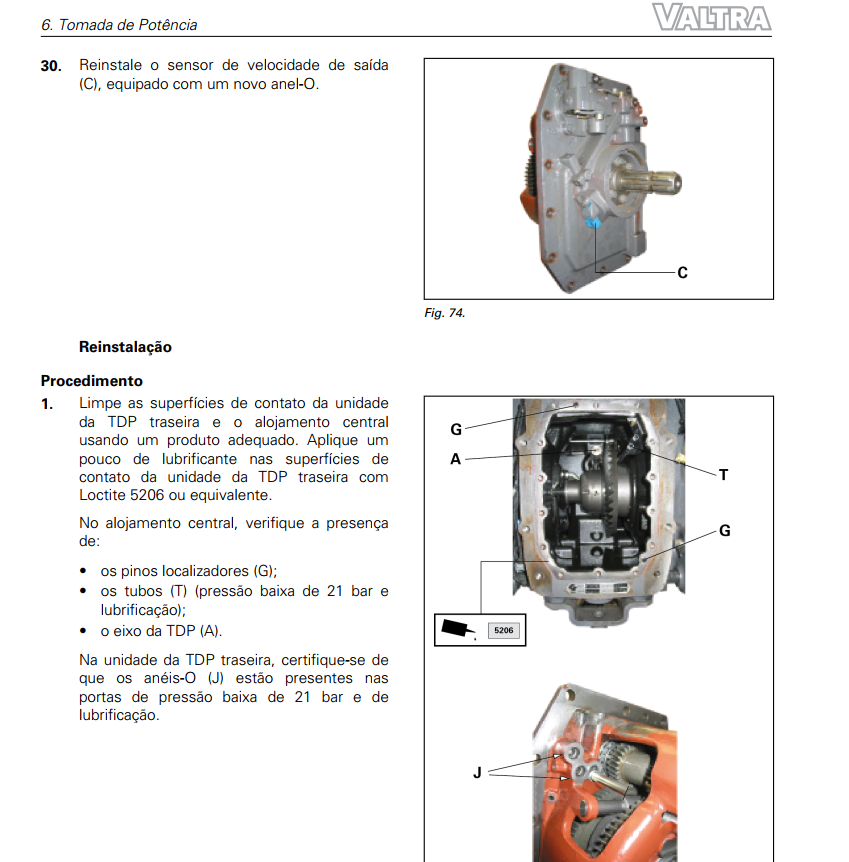 Manual de Serviço Valtra - A114, A124, A134 Hitech - 2017 - Trator