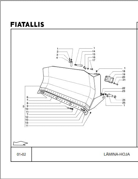 Catálogo De Peças Fiatallis Fd170 Trator De Esteira