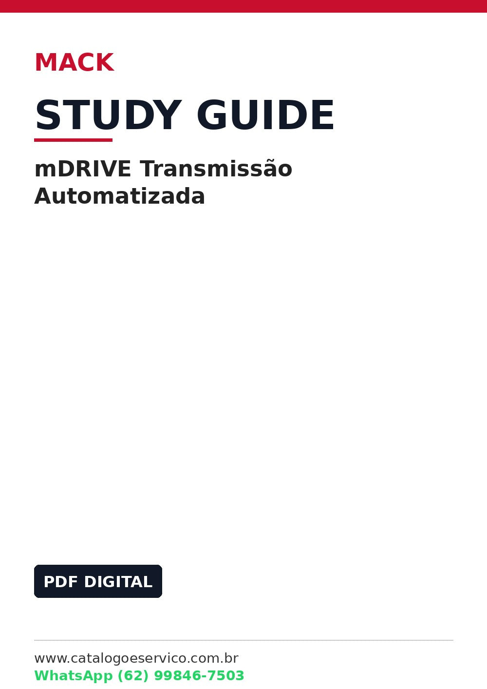 Guia de Estudo Mack mDRIVE Transmissão Automatizada