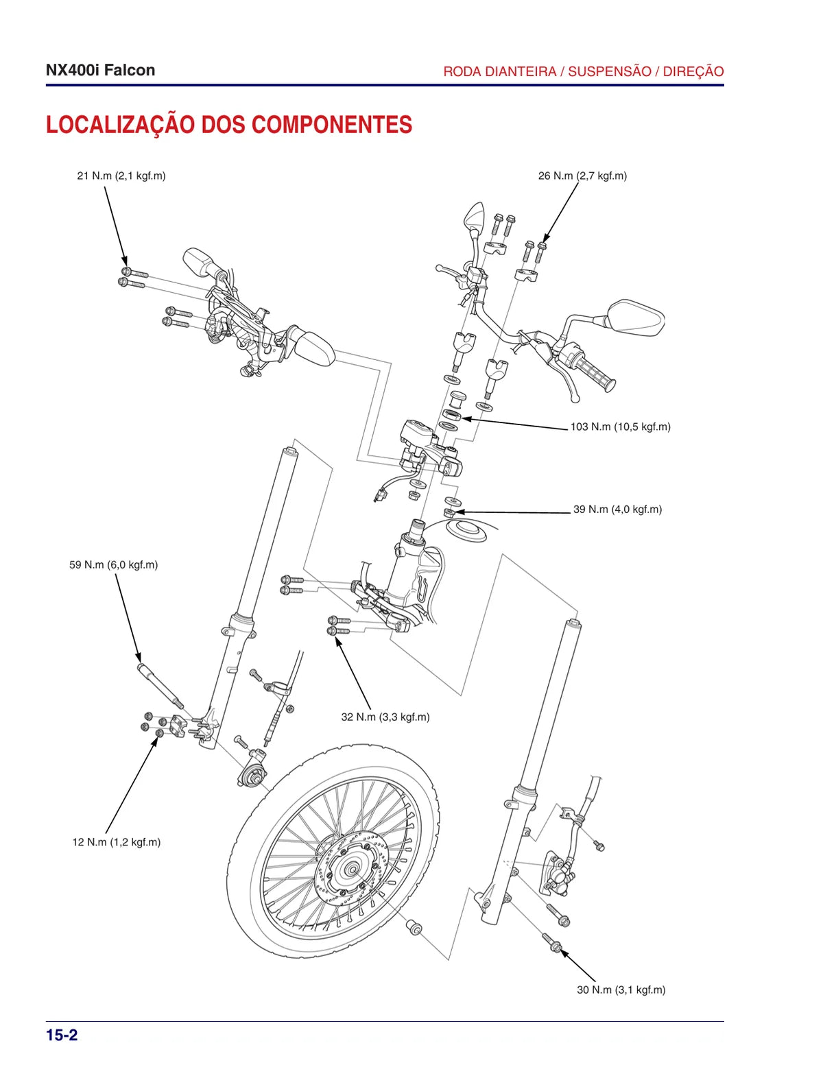 Honda Falcon — motocicleta, figura técnica 4