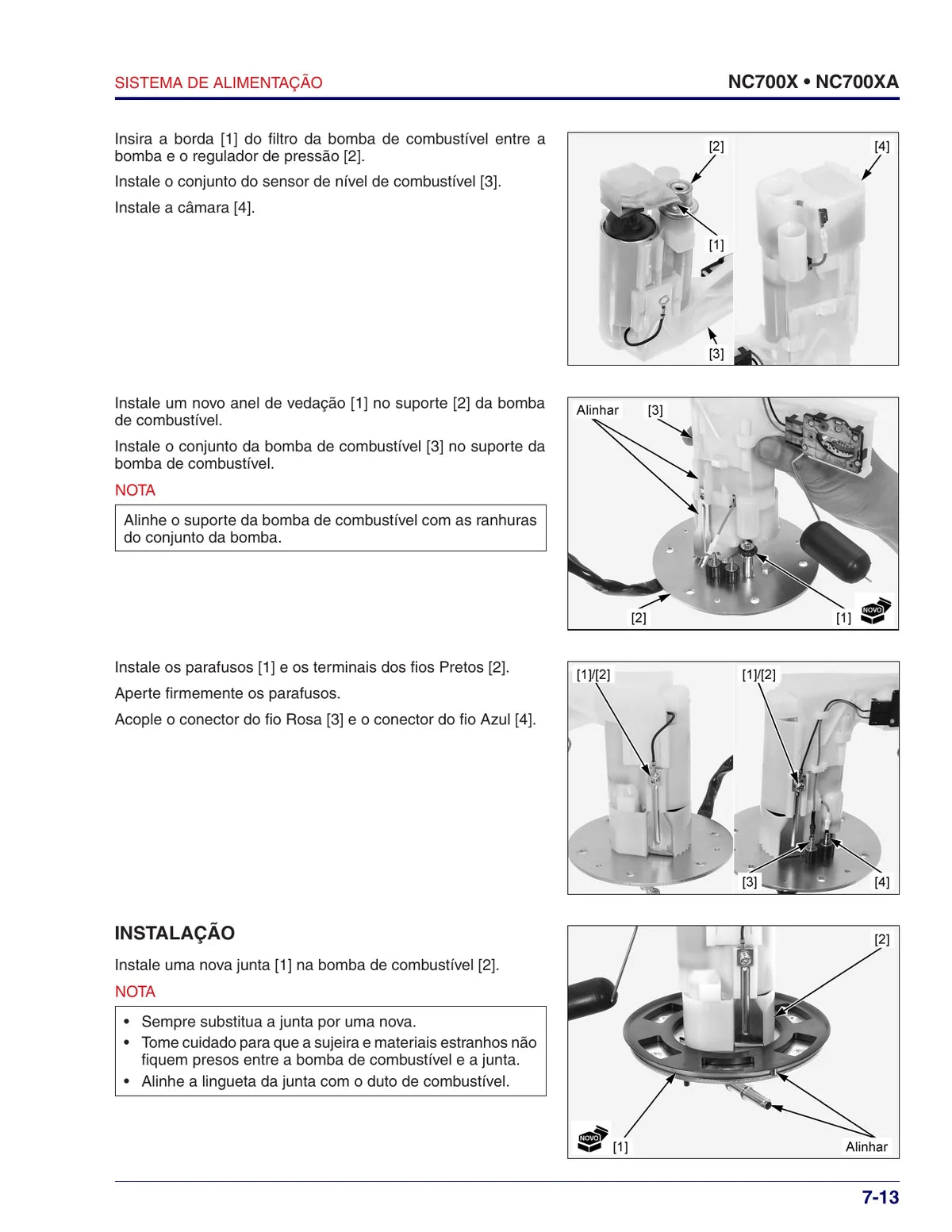 Honda Nc750x 2013 ~ 2015 — motocicleta, figura técnica 1