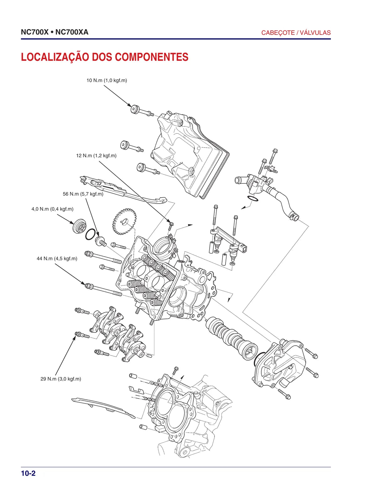 Honda Nc750x 2013 ~ 2015 — motocicleta, figura técnica 2