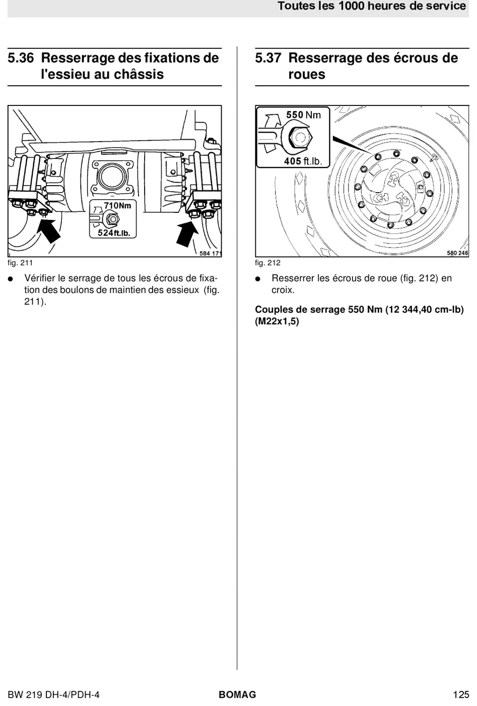 Detalhe técnico com figuras e referências — BOMAG BW 219 DH-4 e PDH-4
