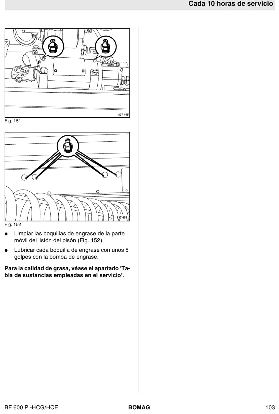 Procedimento ilustrado passo a passo — BOMAG BF 600 P - HCE/HCG