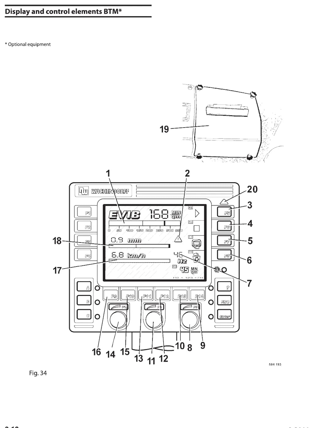 Página ilustrada do Instruções de Serviço e Manutenção BOMAG BW 211 D-40, PD-40 e BW 213 D-40