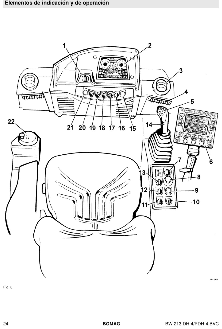 Esquema e figura de componente — BOMAG BW 213 DH-4 BVC