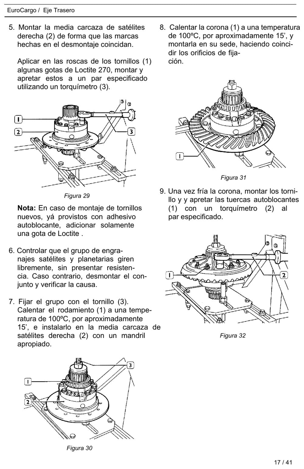 Manual de Reparação Iveco EuroCargo Eixo Traseiro (Espanhol)